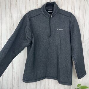 Columbia gray 3/4 zip sweatshirt medium